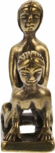 Brass Position Ornament Brass Craft Couple Adornment Desktop Decor Brass Craft Figurine Home Decor Accent