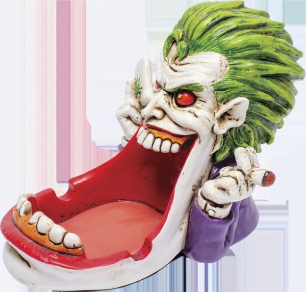 This ashtray is perfect for any room you decide to place it in, helping to add style and function to any living area! The bright colors and unique design will catch people's eye immediately so you and your friends can smoke (smoke whatever you want) without making a mess.