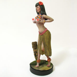 Hula Girl" resin figurine