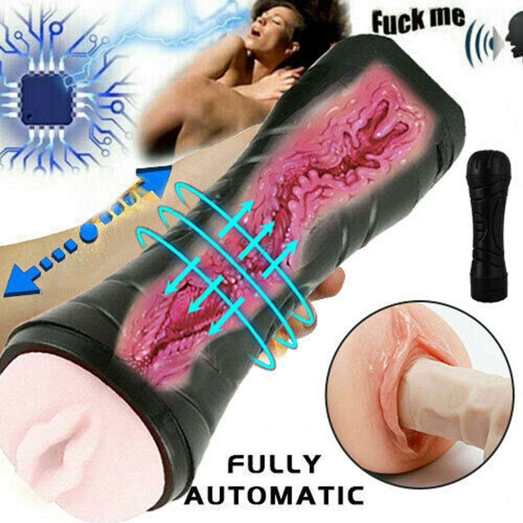 Pocket Pussy Masturbator Stroker Vagina Sex Toy Handsfree Male Cup Vibrator Men