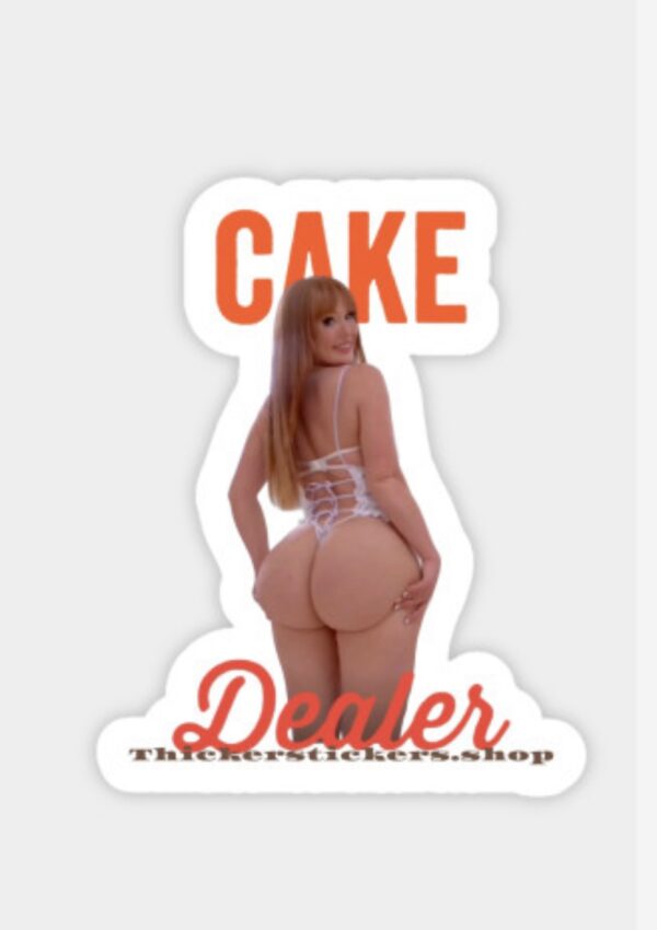 Thick Ass Red Head With Cake Stickers and Magnets
