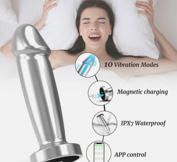 stainless steel vibrating dildo