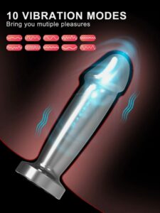 stainless steel vibrating dildo