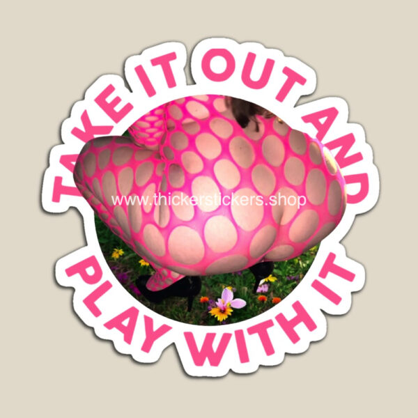 "Take it out And play With It" Squatting Fishnet Pawg