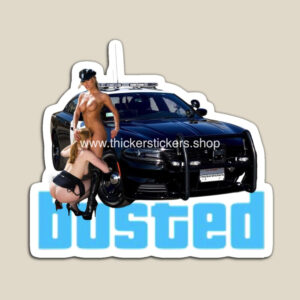 Police Dodge Charger Sexy Pin Up Art