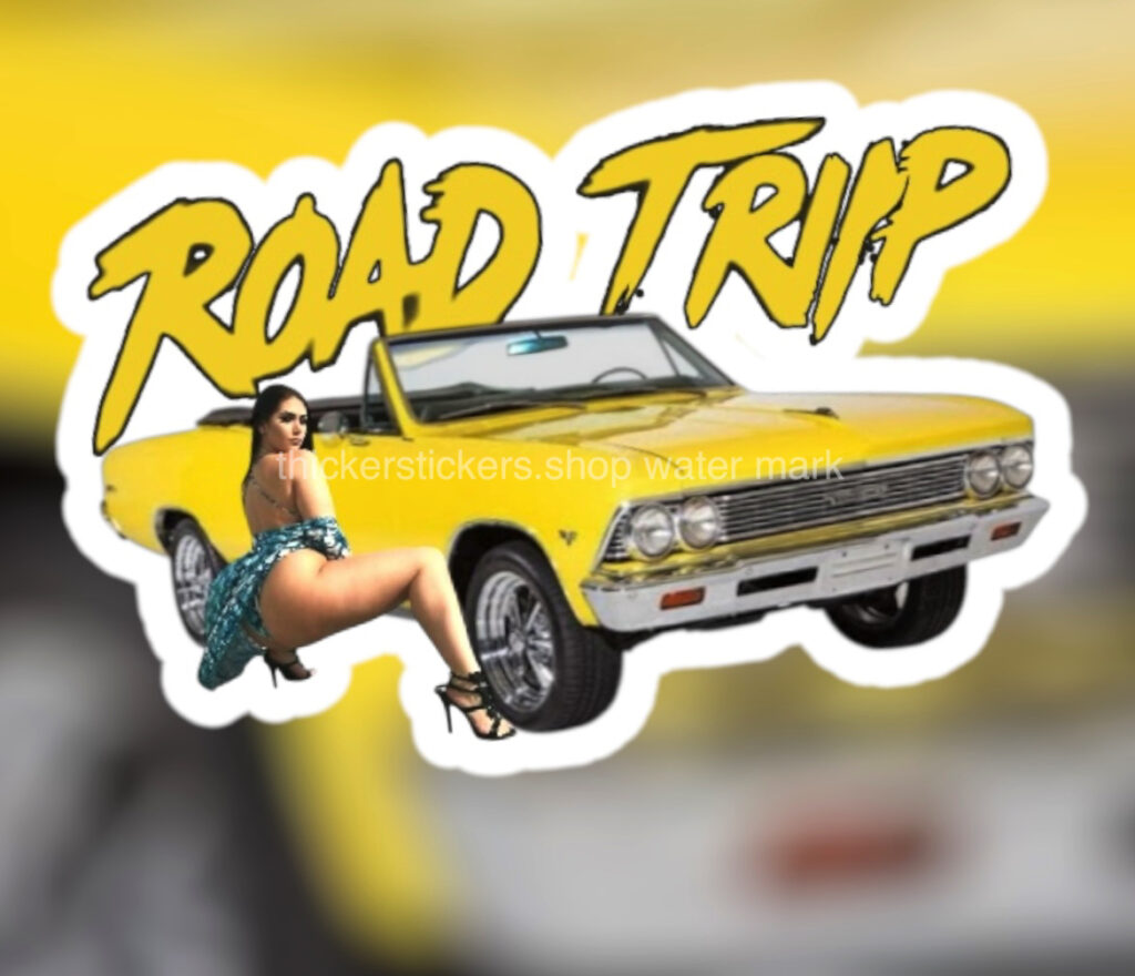 Thick Latin Girl & 1966 Classic Chevelle Convertible "Road Trip"