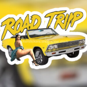 Thick Latin Girl & 1966 Classic Chevelle Convertible "Road Trip"