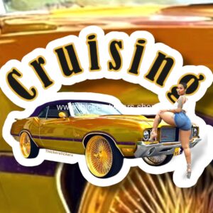 "Cruising" Gold Oldsmobile Cutlass Curvy Model Collectibles