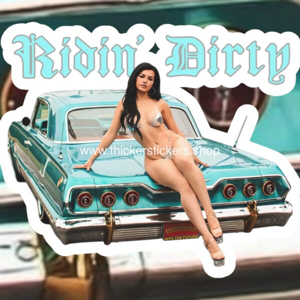 Low Riders Nude Model Pin Up Thickerstickers Body art stickers and magnets