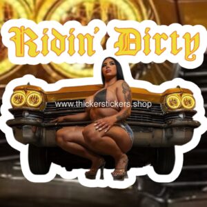 Low Riders Nude Model Pin Up Thickerstickers Body art stickers and magnets