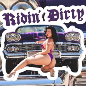 Low Riders Nude Model Pin Up Thickerstickers Body art stickers and magnets