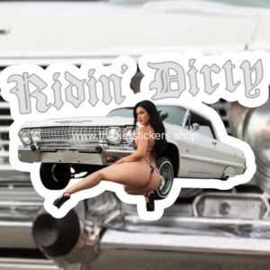 Low Riders Nude Model Pin Up Thickerstickers Body art stickers and magnets