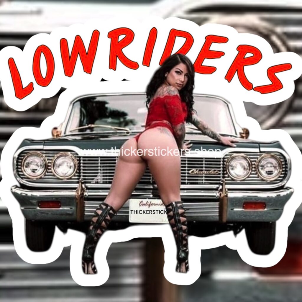 Low Riders Nude Model Pin Up Thickerstickers Body art stickers and magnets