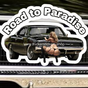 Road to Paradise Pawg Model Pin Up Thickerstickers Body art collectibles